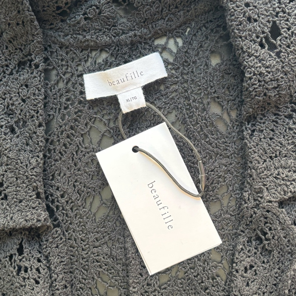 Nwt Beaufille Black Crochet Ellis Dress Size Xl — image 8 of 8